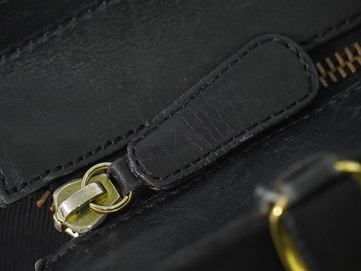 Salvatore Ferragamo Vala Chain Canvas, Black, Canvas, Shoulder Bag