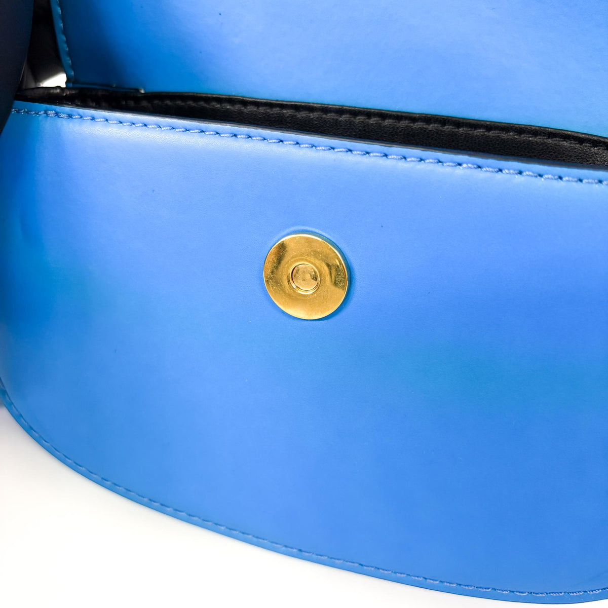 Valentino Garavani Supervee Leather, Blue, Leather, Crossbody Bag