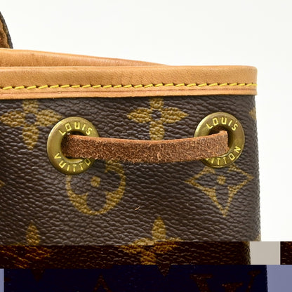 Louis Vuitton Vintage Montsouris Monogram Canvas, Brown, Canvas, Backpack