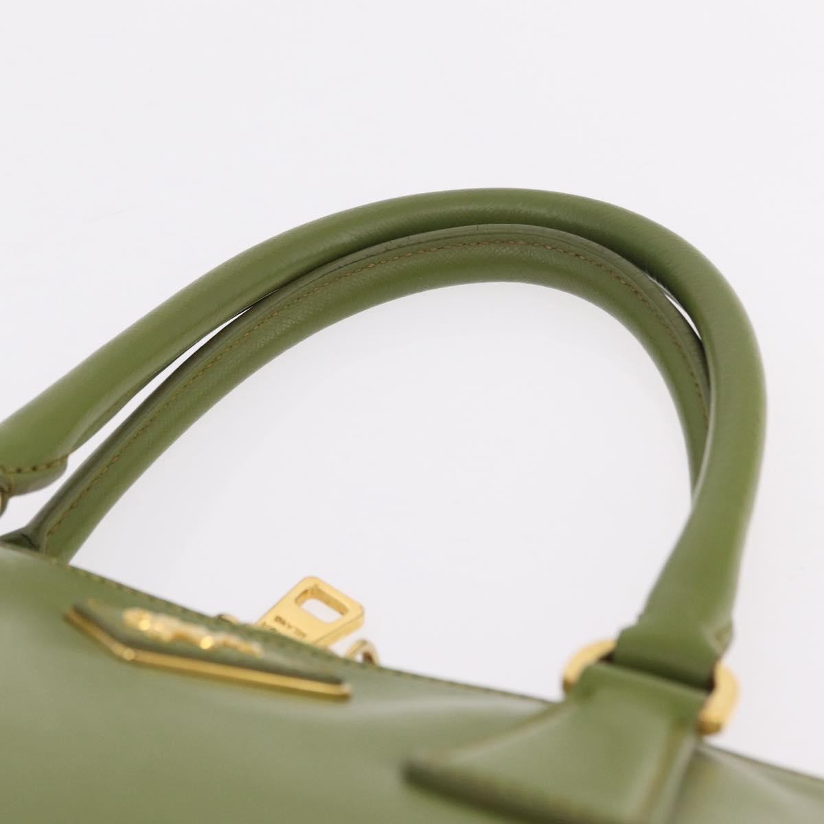 Prada Promenade Saffiano Leather, Green, Leather, Handbag