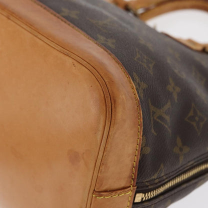 Louis Vuitton Alma Handbag Monogram Canvas, BROWN, CANVAS, Handbag