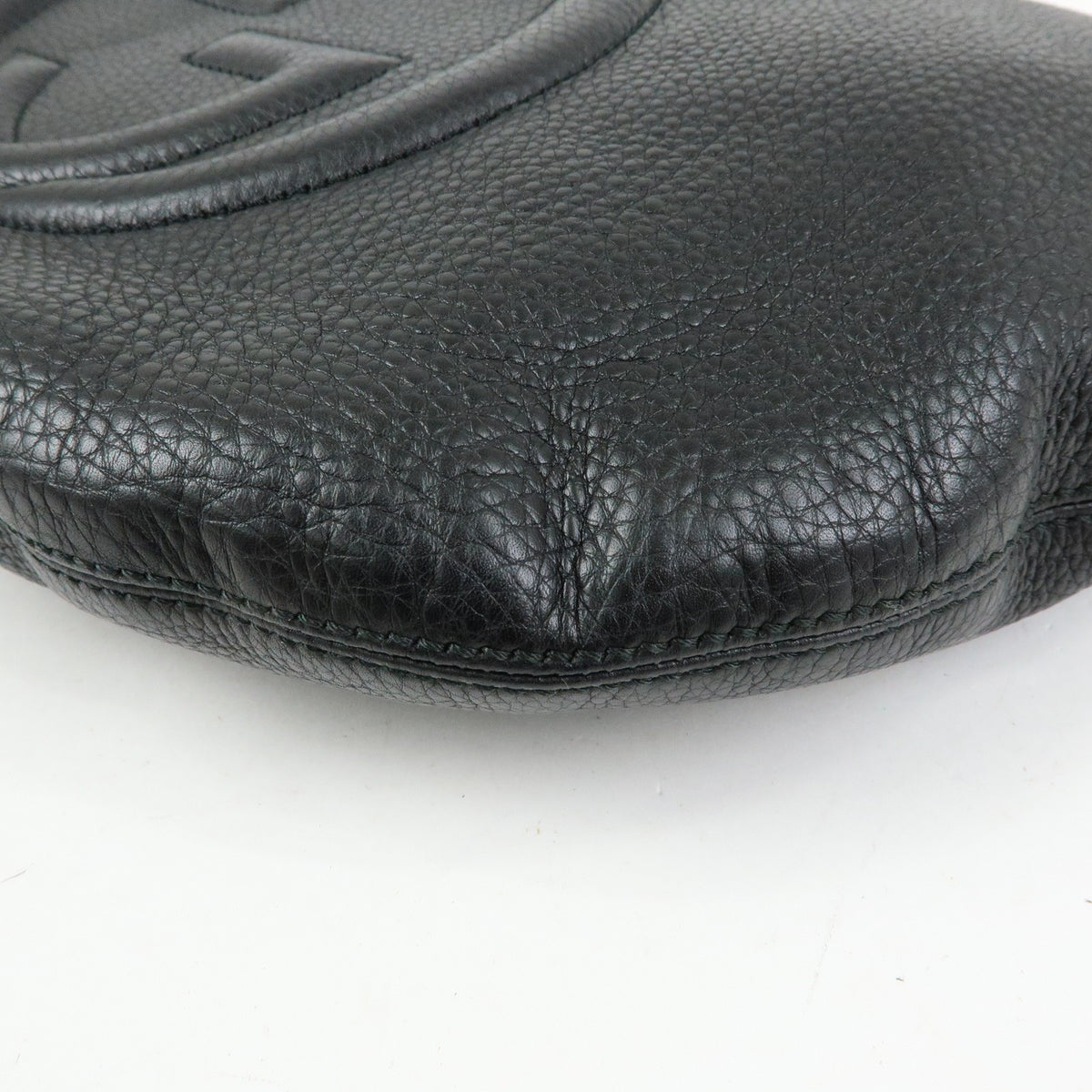 Gucci Soho Messenger Leather, Black, Leather, Handbag