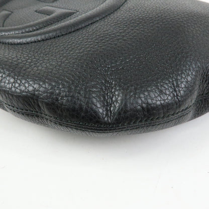 Gucci Soho Messenger Leather, Black, Leather, Handbag