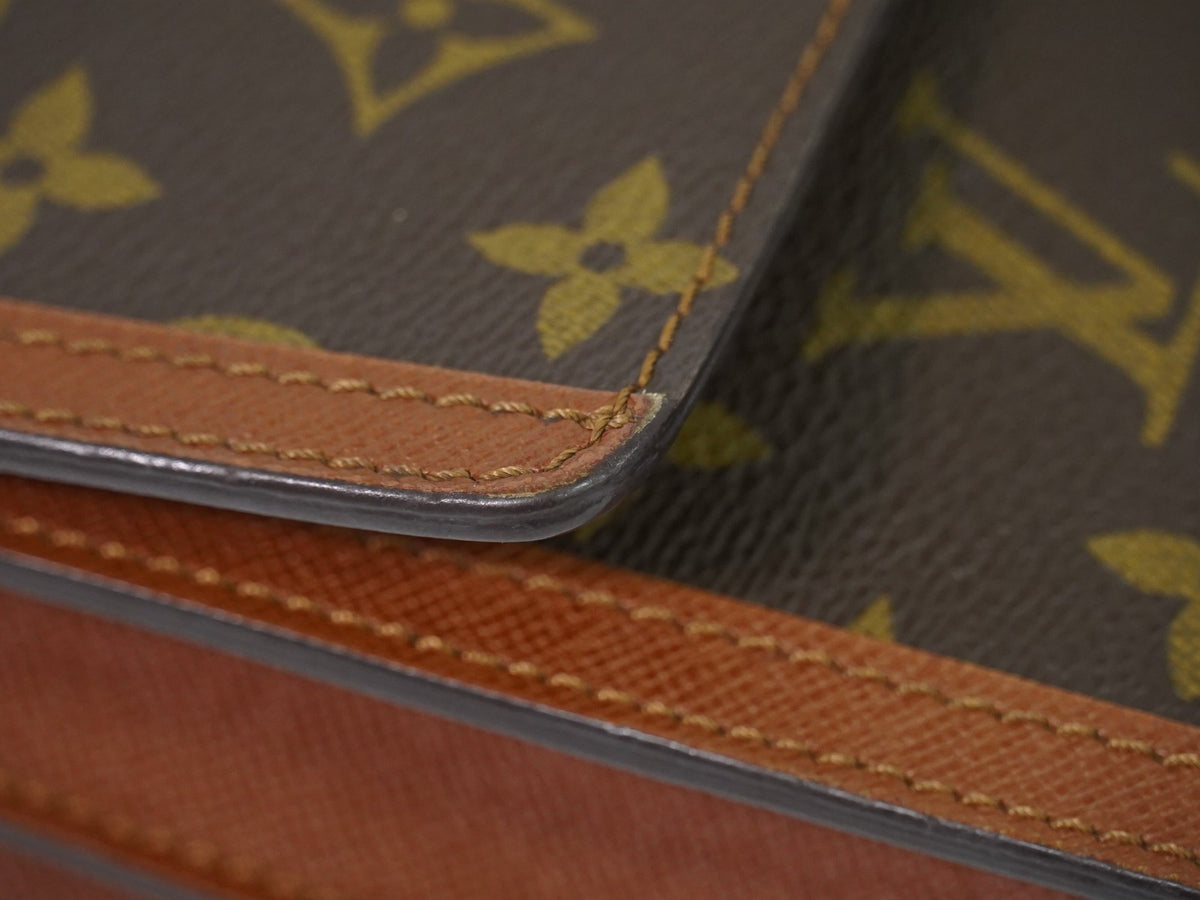 Louis Vuitton Raspail Monogram Canvas, Brown, Canvas, Handbag