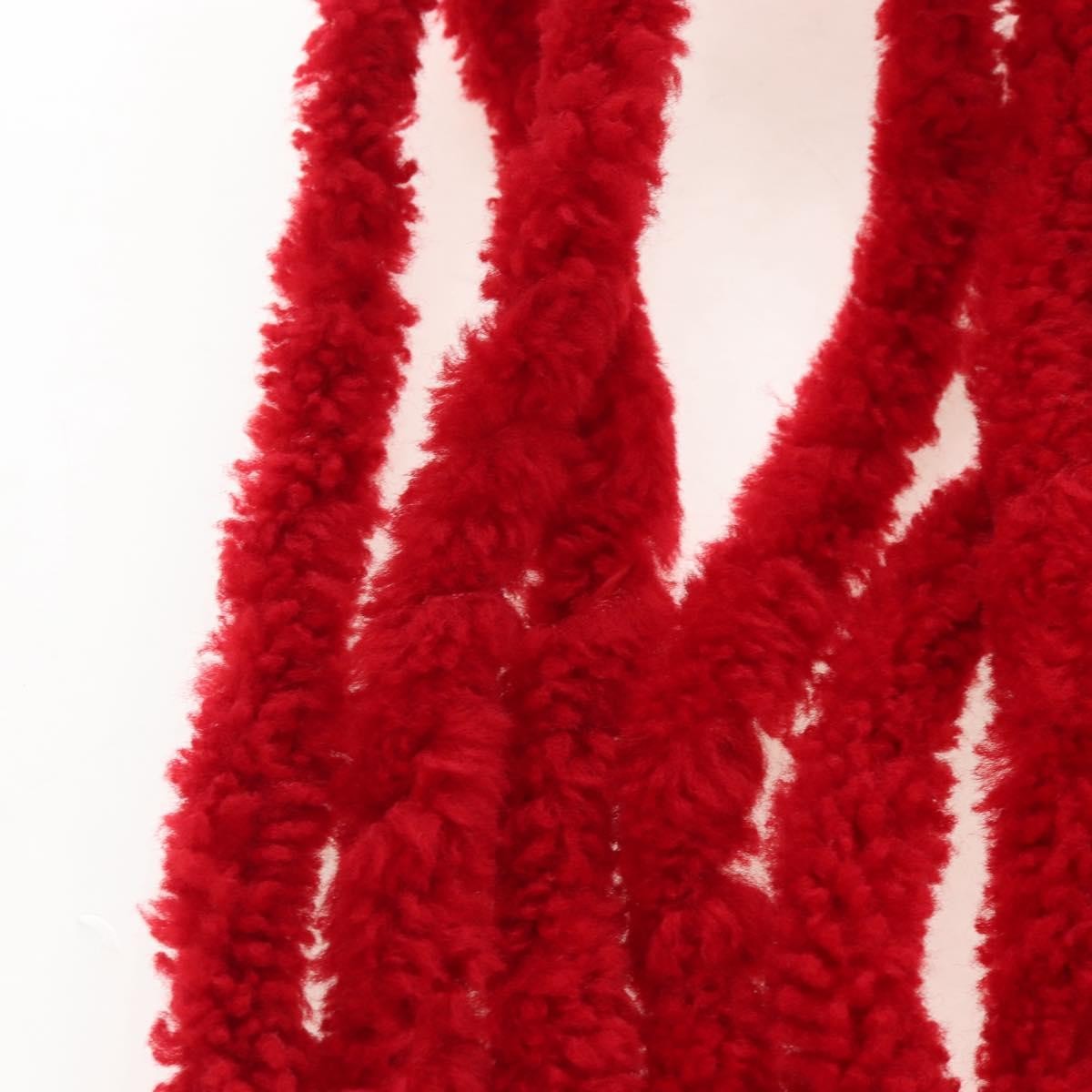 Bottega Veneta The Fringe Leather, Red, Textile, Clutch