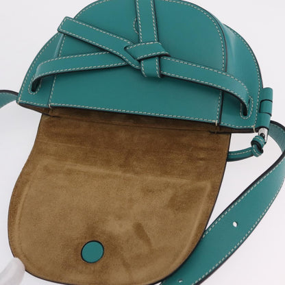 Loewe Gate Belt Leather, Green, Leather, Handbag