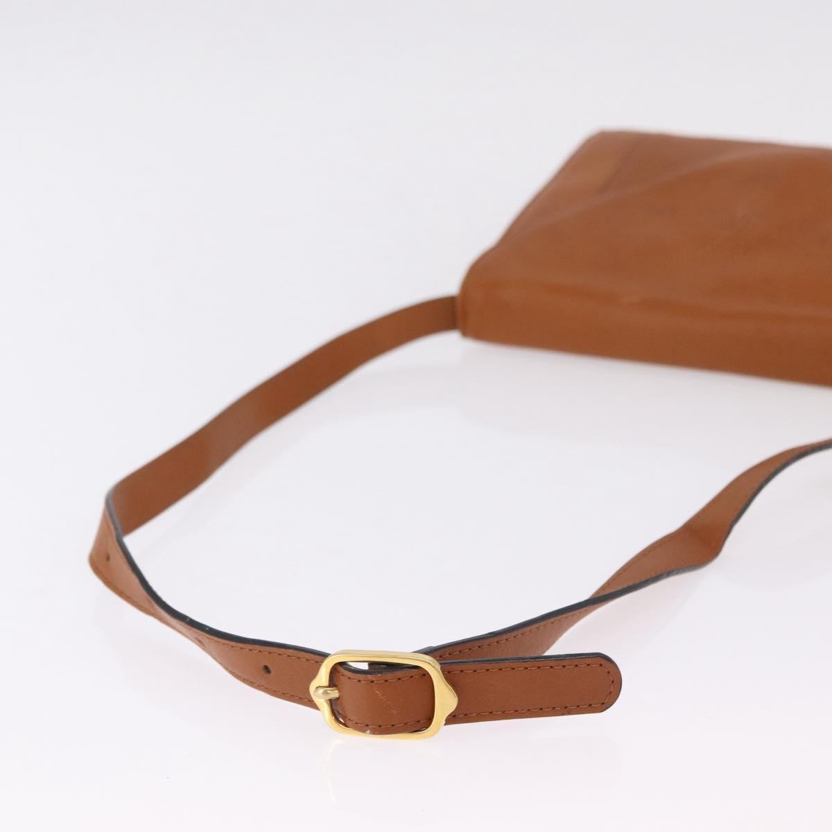 Saint Laurent Vintage Shoulder bag leather, Brown, Leather, Shoulder Bag