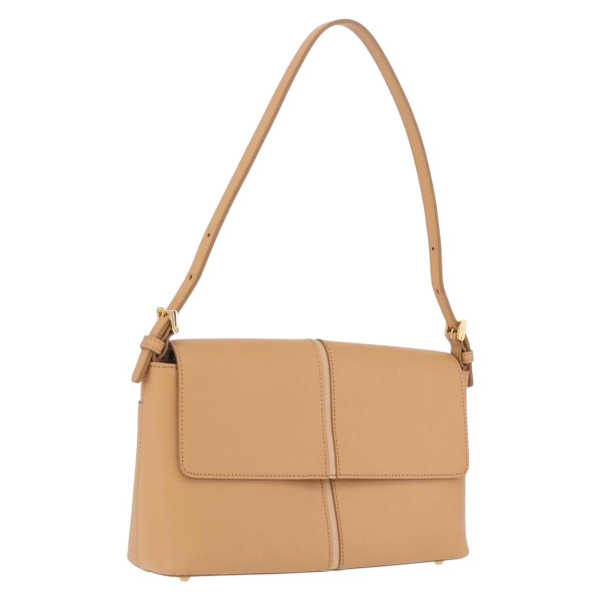 Burberry Shoulder Bag Leather, Beige, Leather, Shoulder Bag
