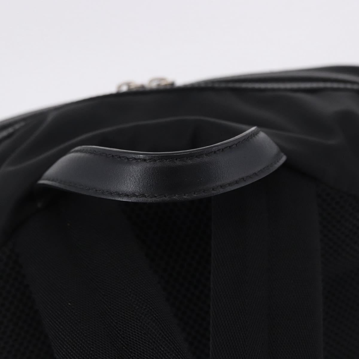 Fendi Fiend Nylon with Printed Leather, Black, Nylon, Backpack