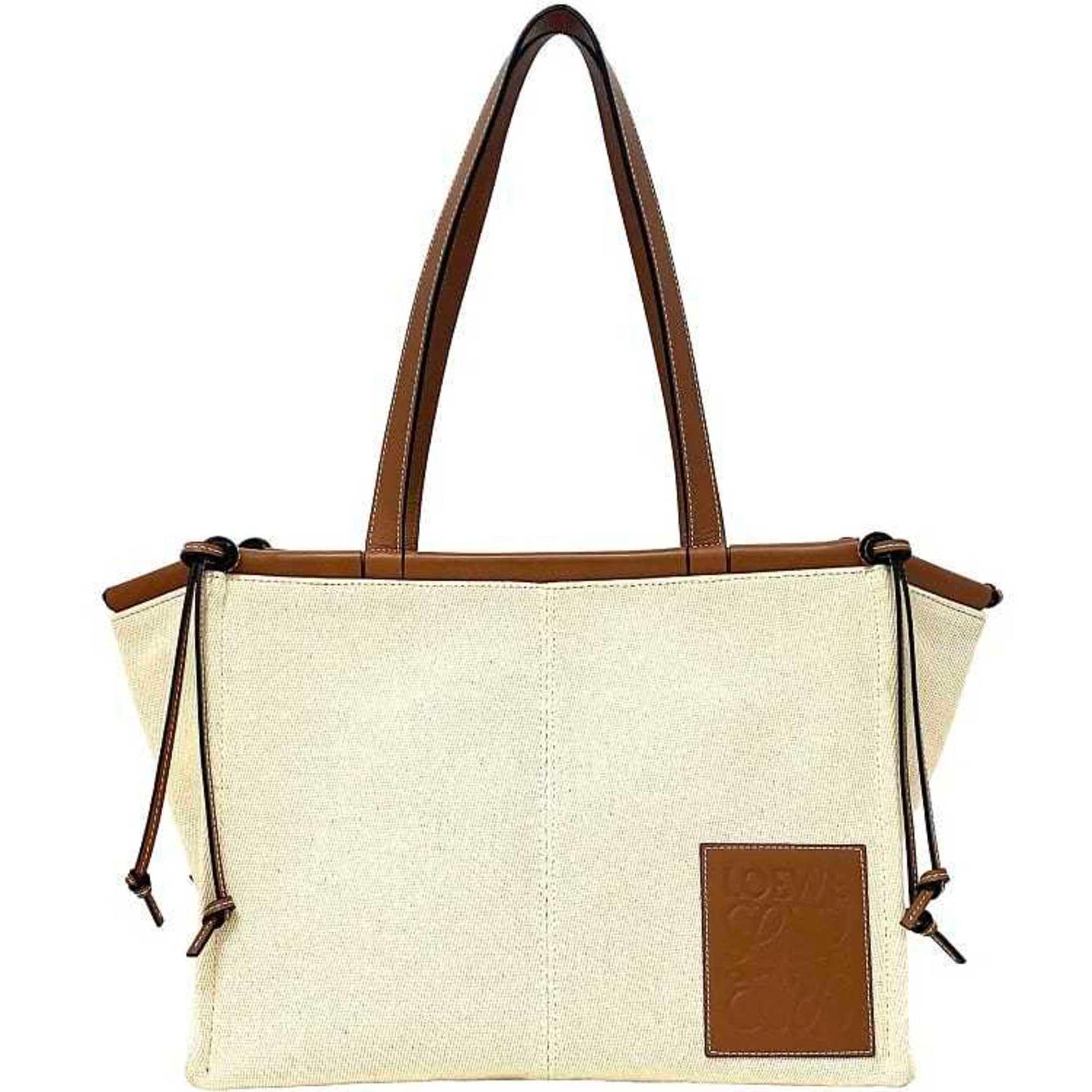 Loewe Cushion, Beige, Canvas, tote