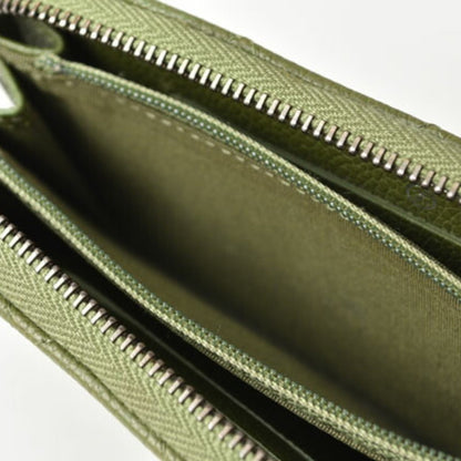 Chanel Matelassé, Green, Leather, wallet