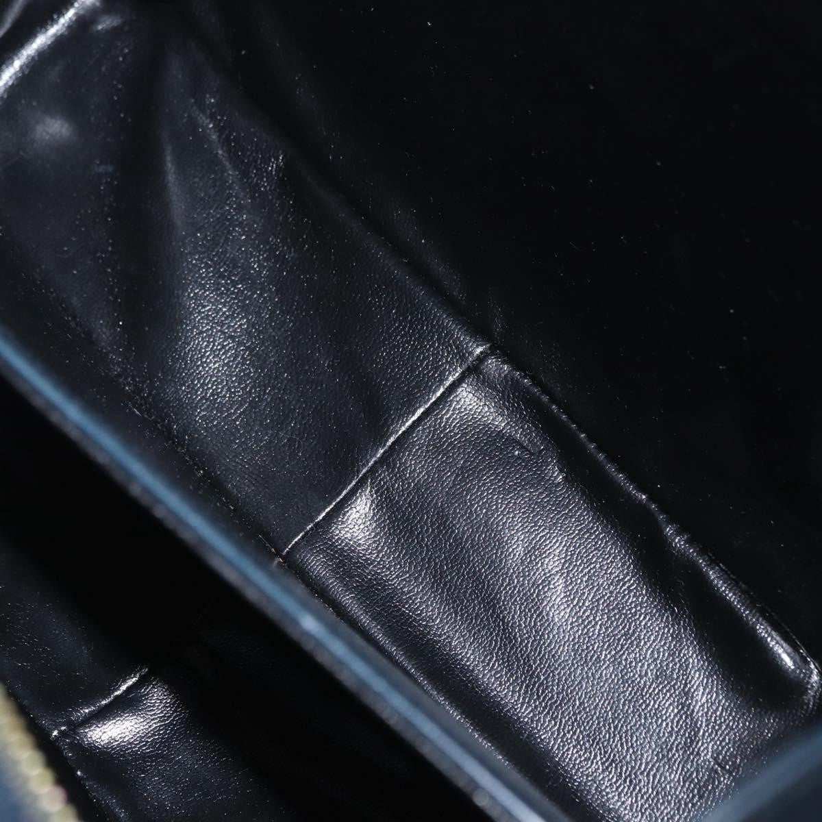 Salvatore Ferragamo Gancini Leather, Navy, Leather, Handbag