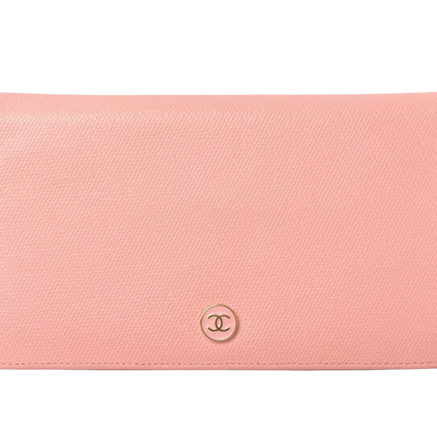 Chanel Coco Mark, Pink, Leather, wallet