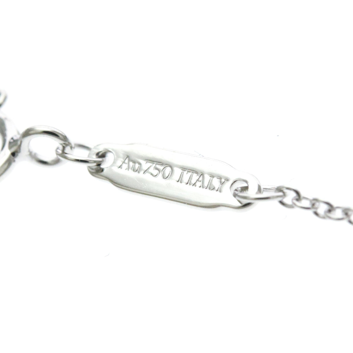 Tiffany & Co. T Smile Pendant 18K White Gold, Silver, White Gold, Necklace