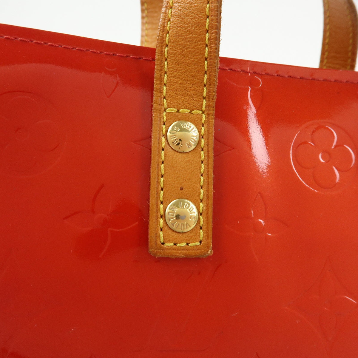 Louis Vuitton Reade Monogram Vernis, Red, Patent Leather, Handbag