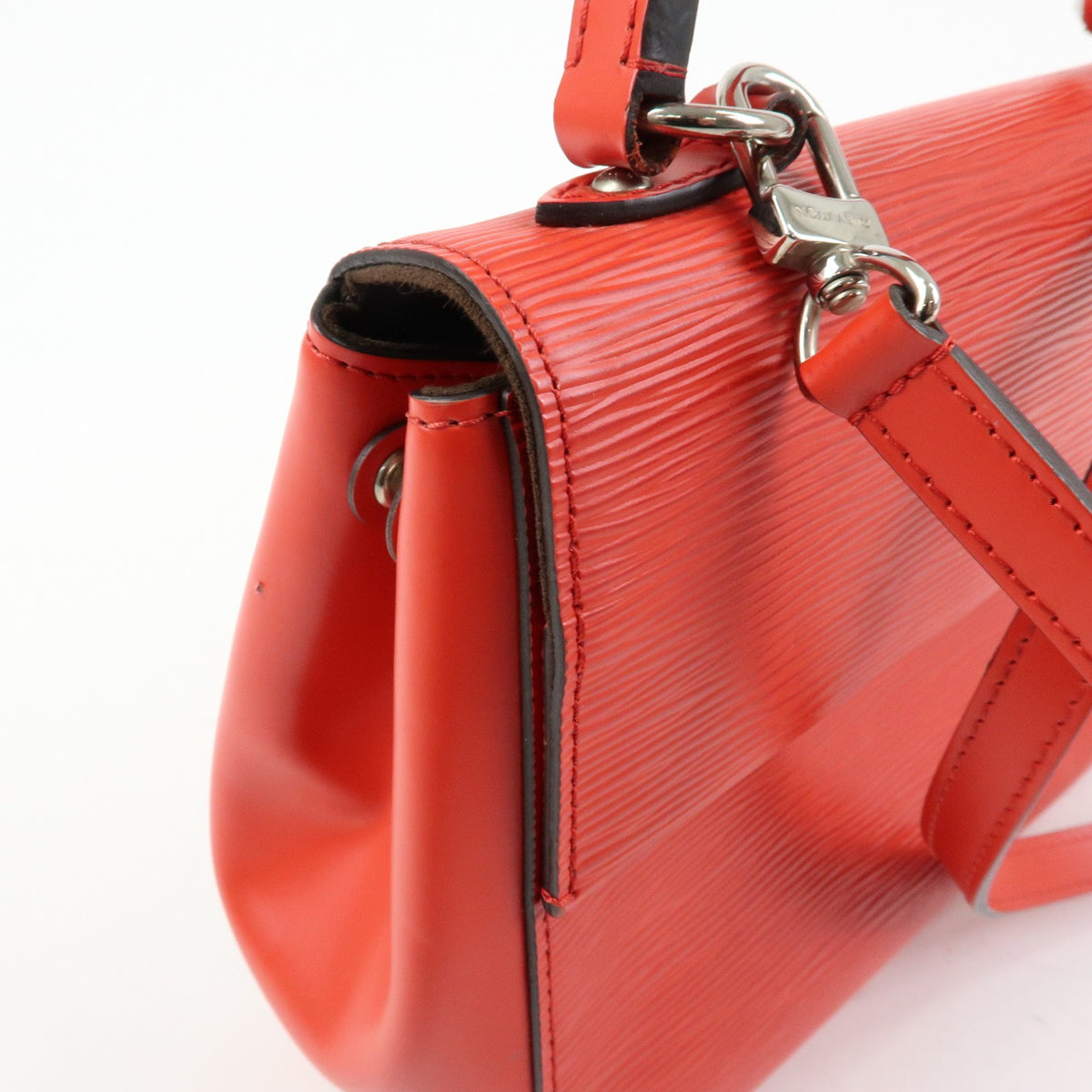 Louis Vuitton Cluny Top Handle Epi Leather, Red, Leather, Handbag