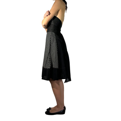 PAULE KA Polka Dot Halter Dress