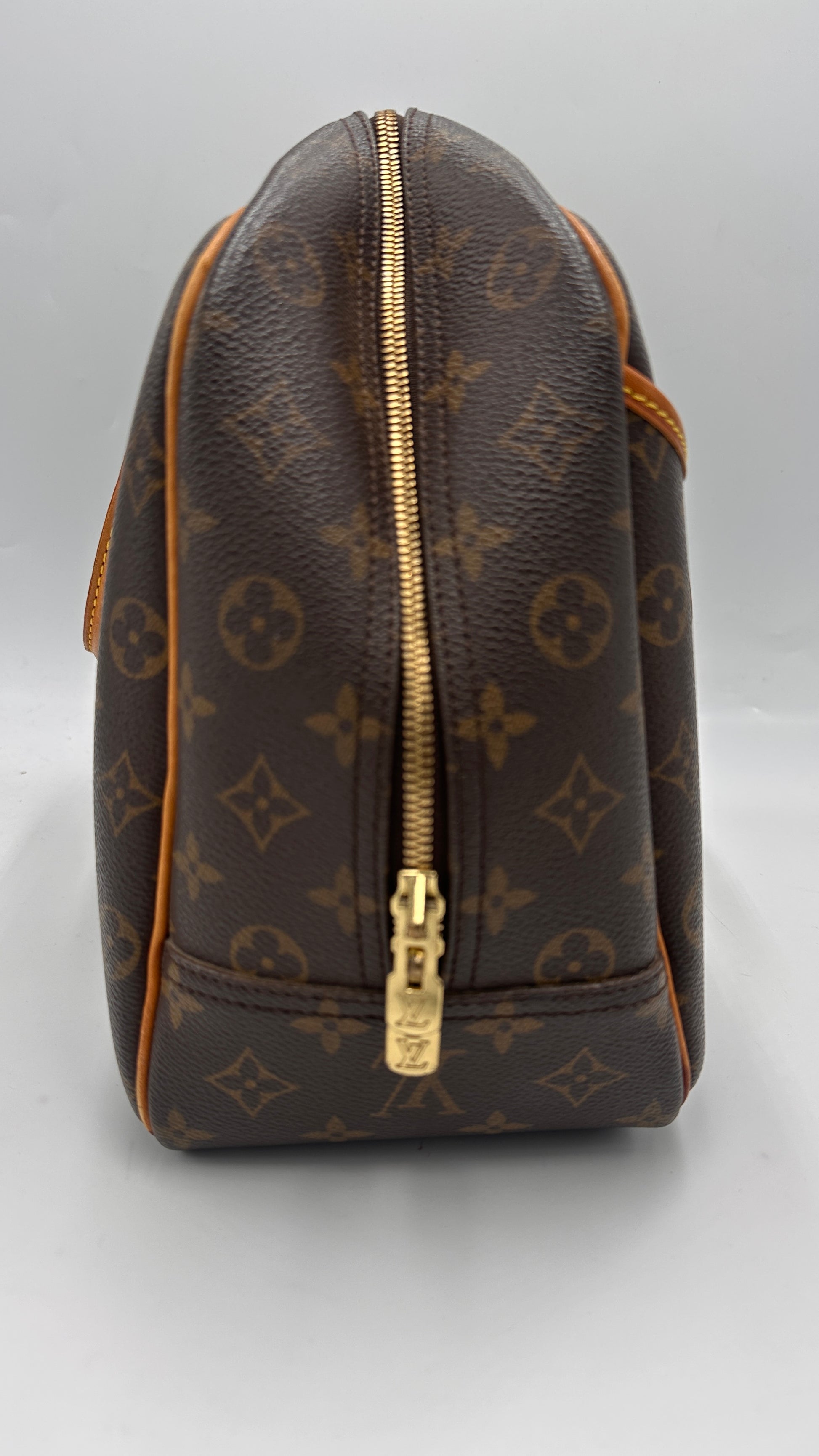 Louis Vuitton Deauville Handbag Monogram Canvas, BROWN, CANVAS, Handbag