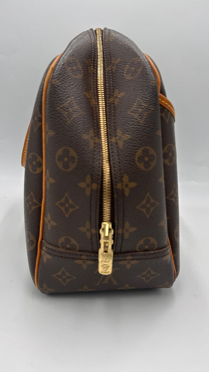 Louis Vuitton Deauville Handbag Monogram Canvas, BROWN, CANVAS, Handbag