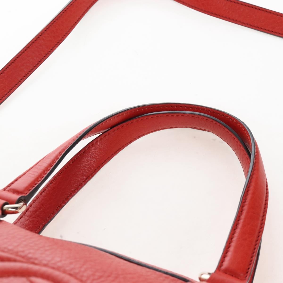 Gucci Soho Convertible Soft Top Handle Leather, Orange, Leather, Handbag