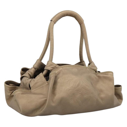 Loewe Aire Leather, Gold, Leather, Shoulder Bag