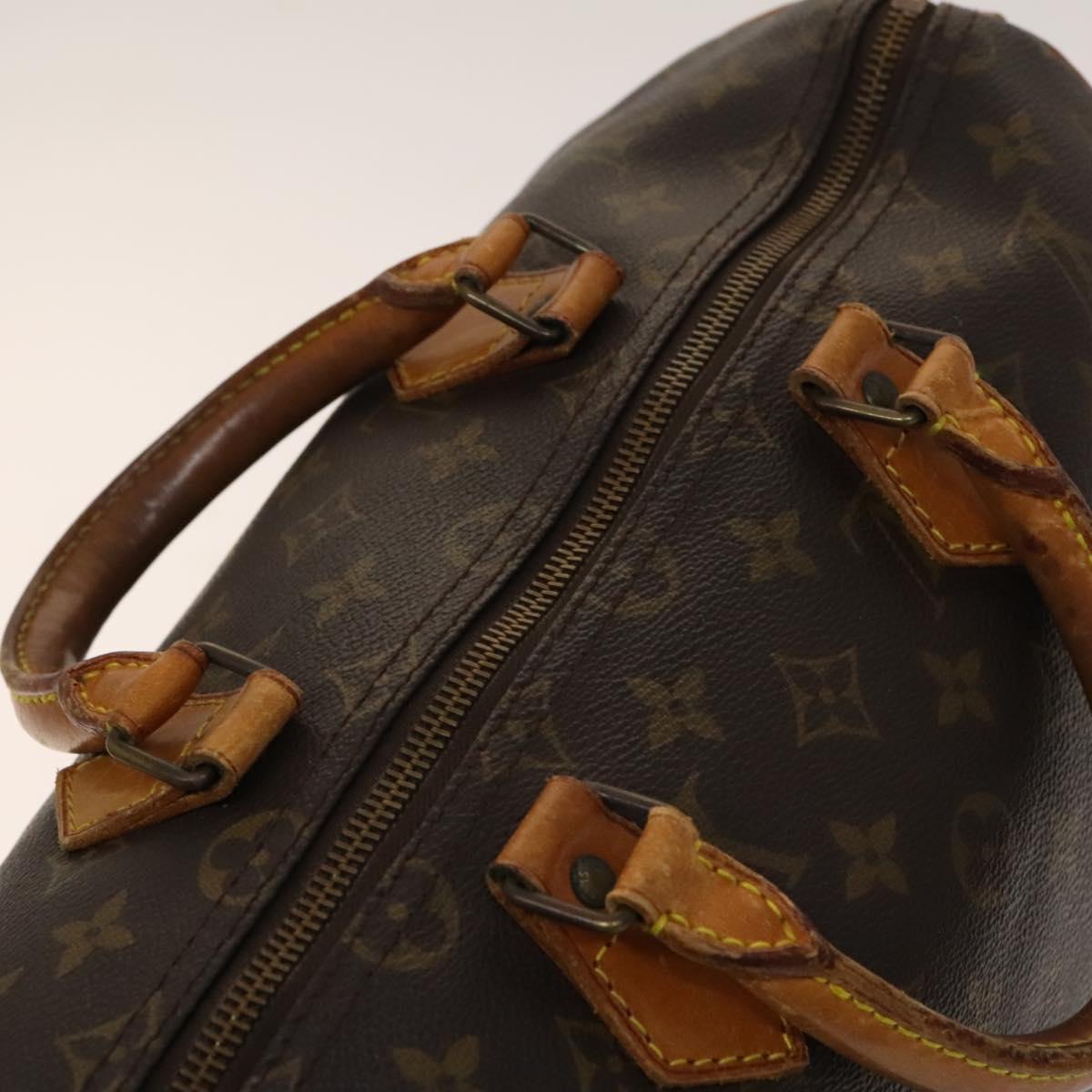 Louis Vuitton Speedy Handbag Monogram Canvas, BROWN, CANVAS, Handbag