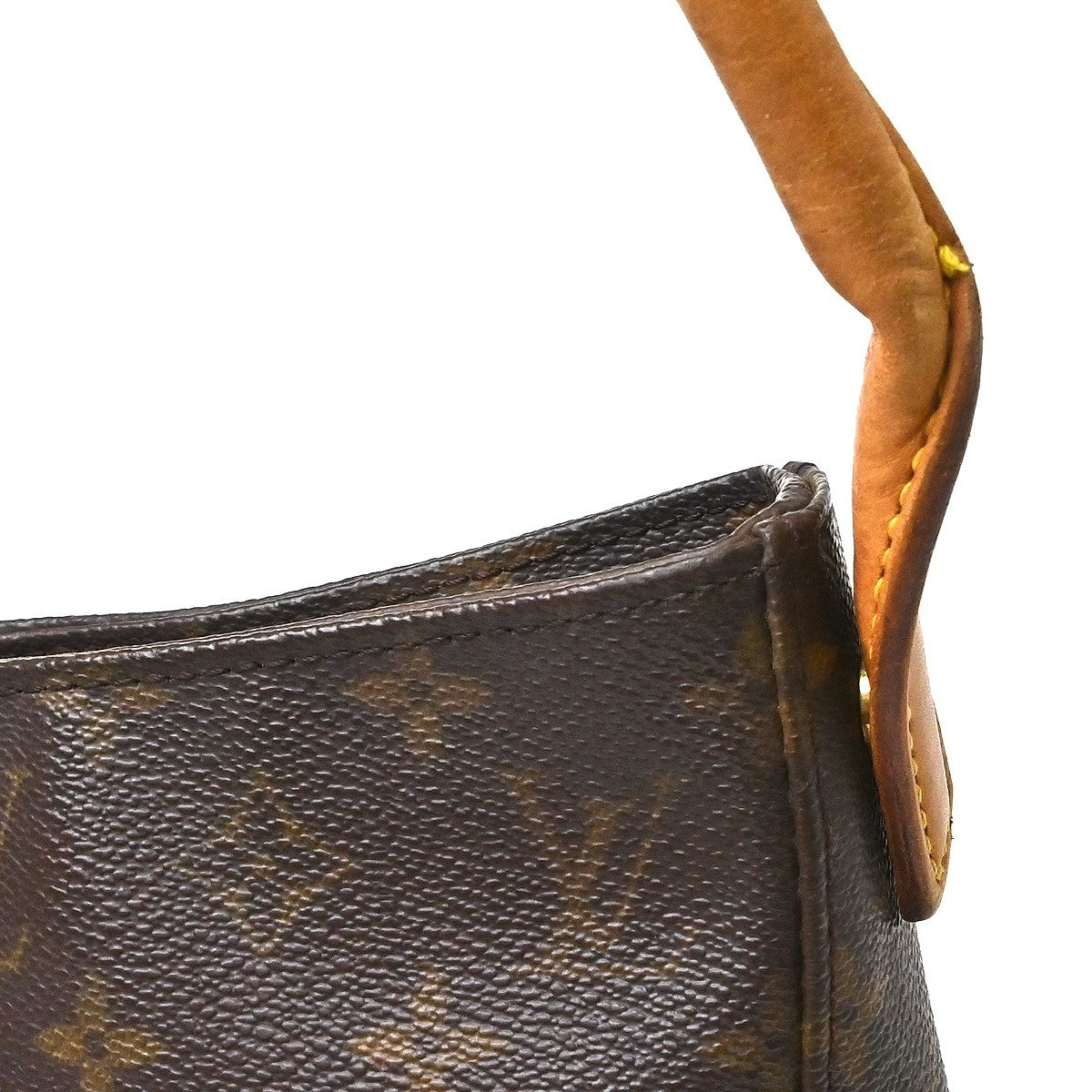 Louis Vuitton Looping Monogram Canvas, Brown, Canvas, Handbag