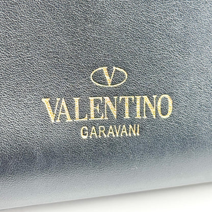 Valentino Garavani My Rockstud Satchel Leather, Black, Leather, Handbag