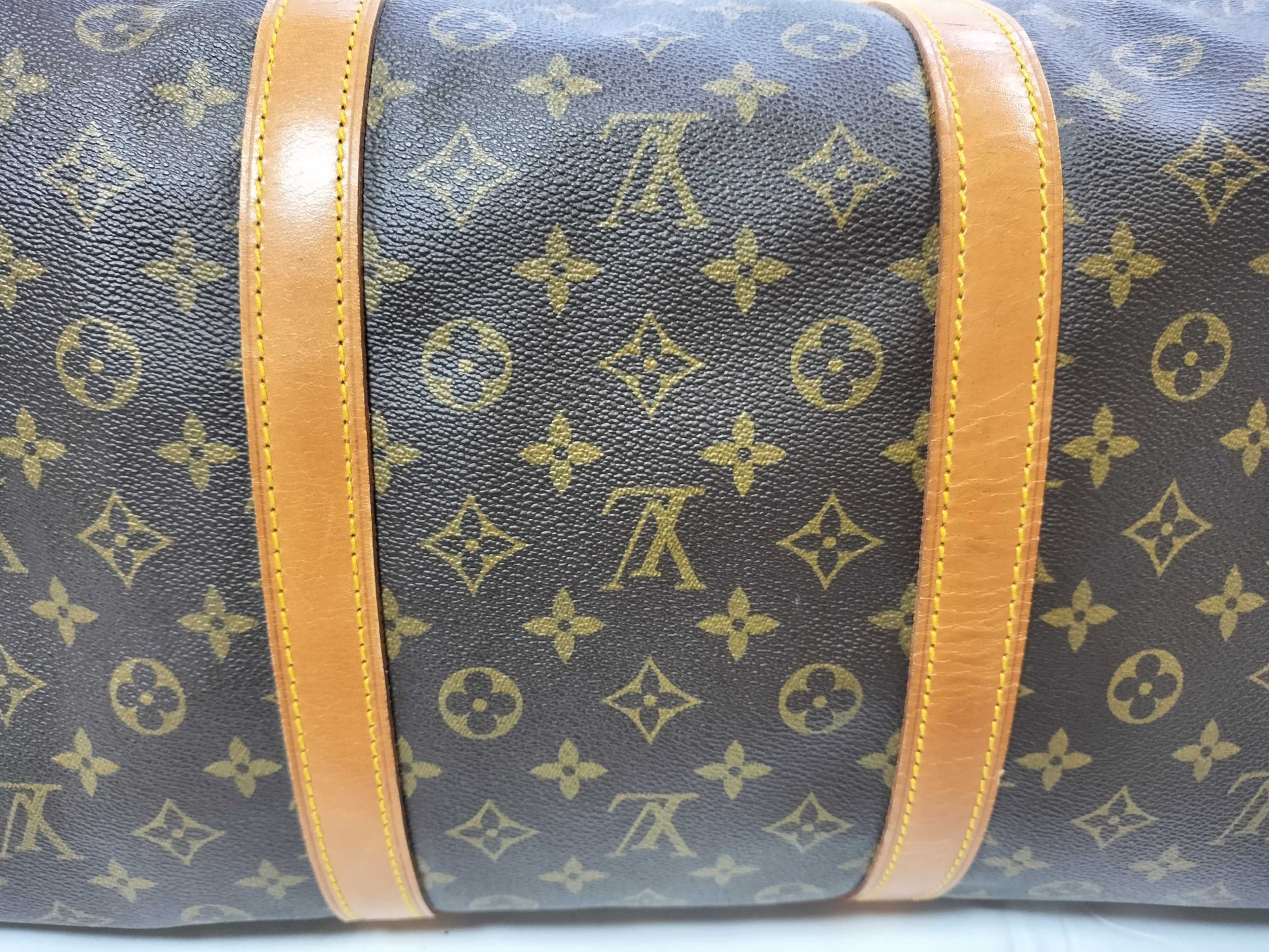 Louis Vuitton Keepall Monogram Canvas, Brown, Canvas, Travel Bag