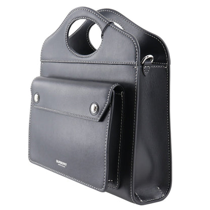 Burberry, Black, Leather, handbag