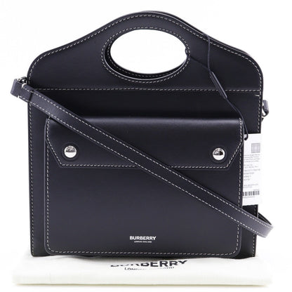 Burberry, Black, Leather, handbag