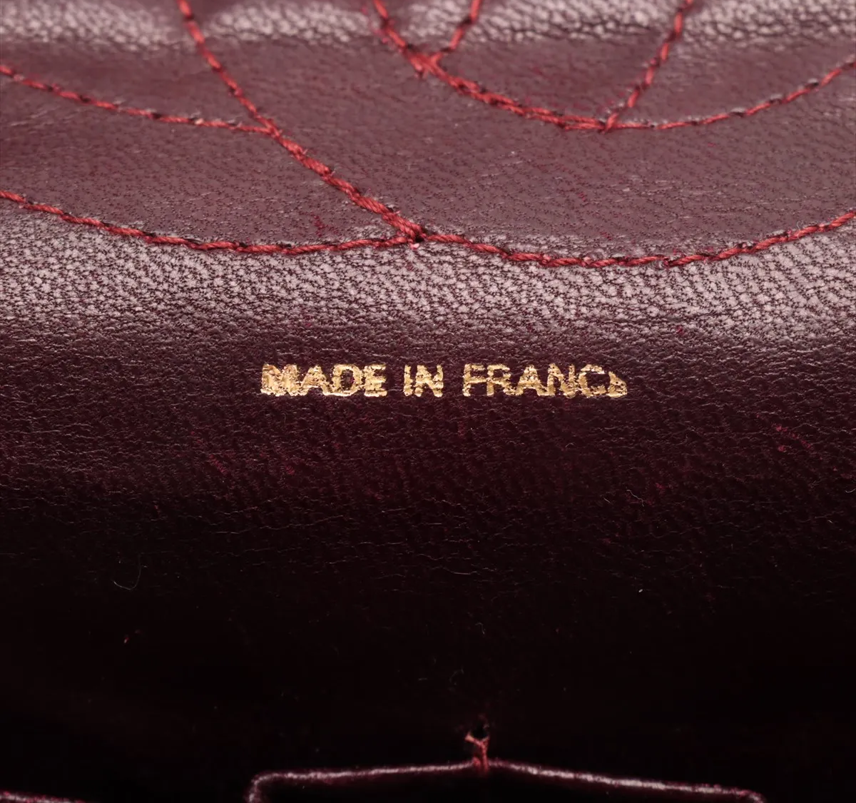 Chanel Vintage Classic Double Flap Bag Leather, RED, LEATHER, Shoulder bag