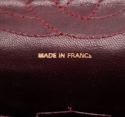 Chanel Vintage Classic Double Flap Bag Leather, RED, LEATHER, Shoulder bag