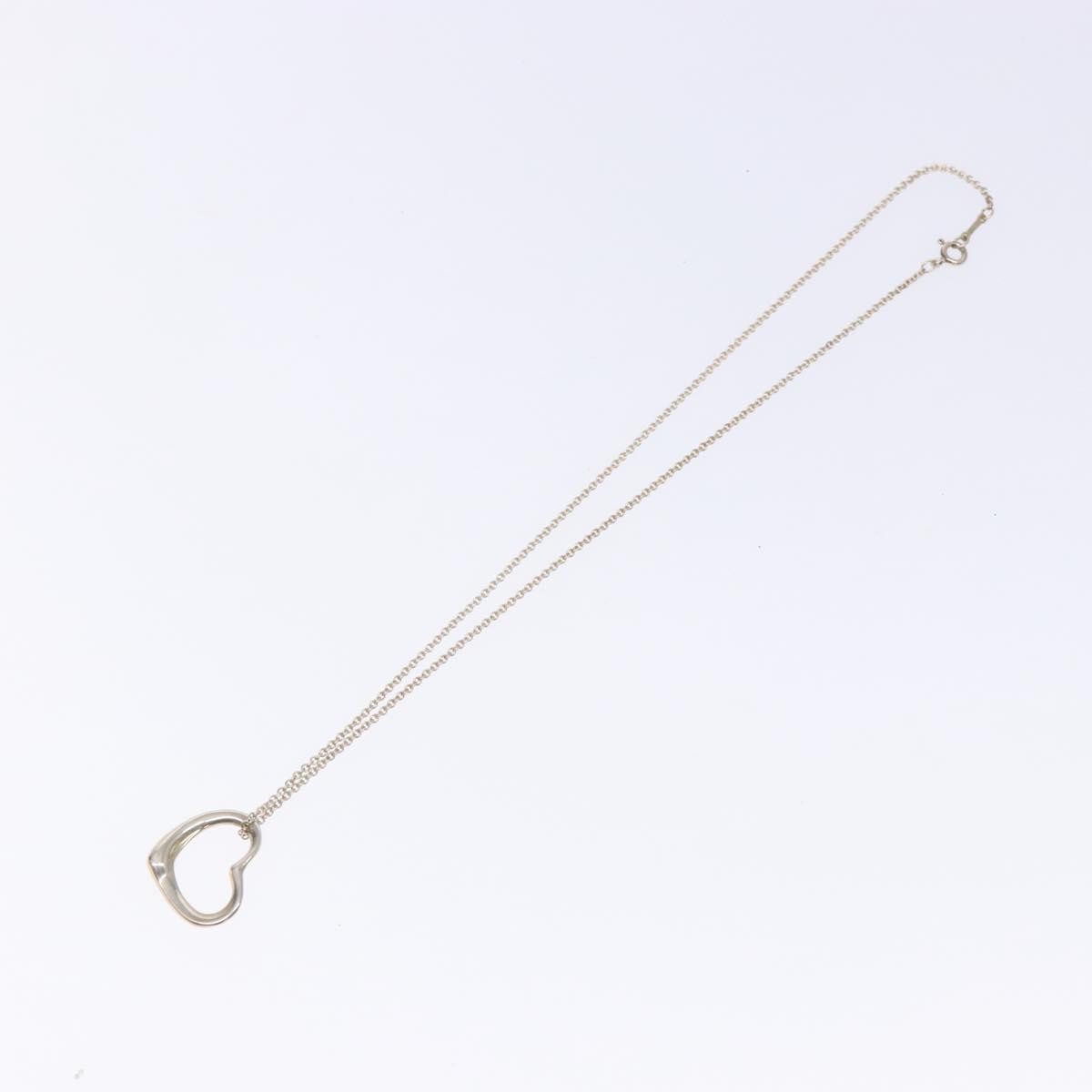 Tiffany & Co. Elsa Peretti Open Heart Pendant Sterling Silver, Silver, Silver, Necklace