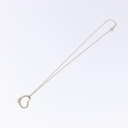 Tiffany & Co. Elsa Peretti Open Heart Pendant Sterling Silver, Silver, Silver, Necklace