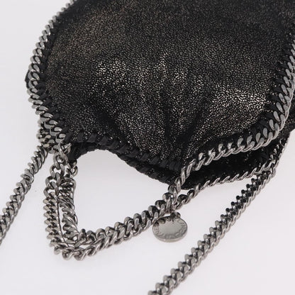 Stella McCartney Falabella Faux Leather, Black, Polyester, Tote Bag