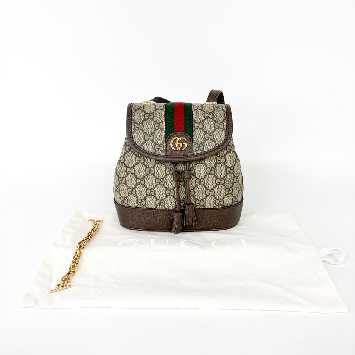 Gucci Ophidia GG Coated Canvas and Leather, Beige, Canvas, Shoulder Bag