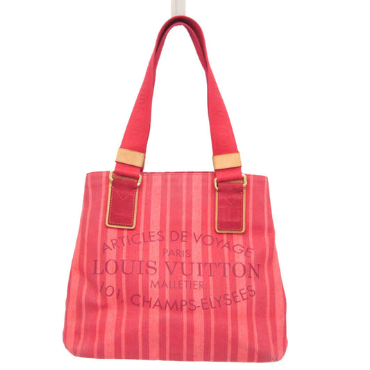 Louis Vuitton Plein Soleil, Red, Canvas, tote