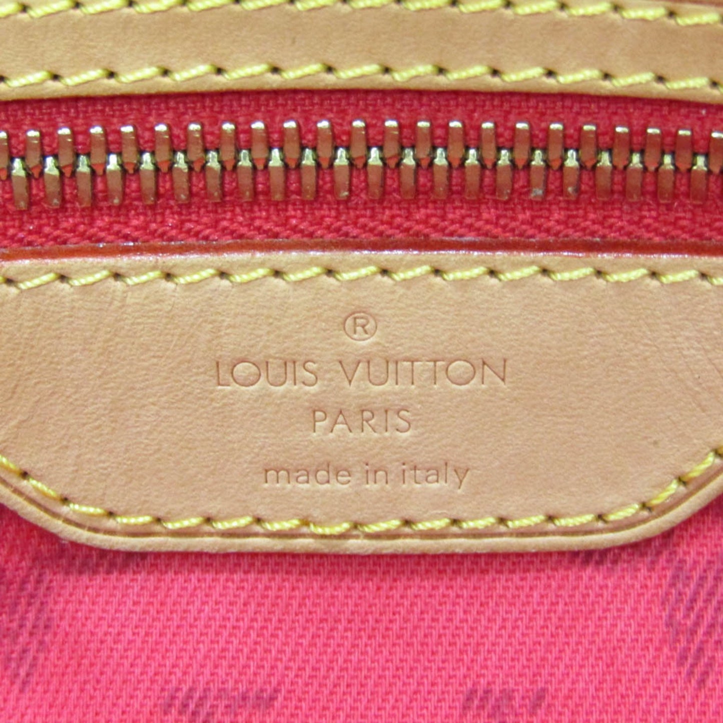 Louis Vuitton Plein Soleil, Red, Canvas, tote