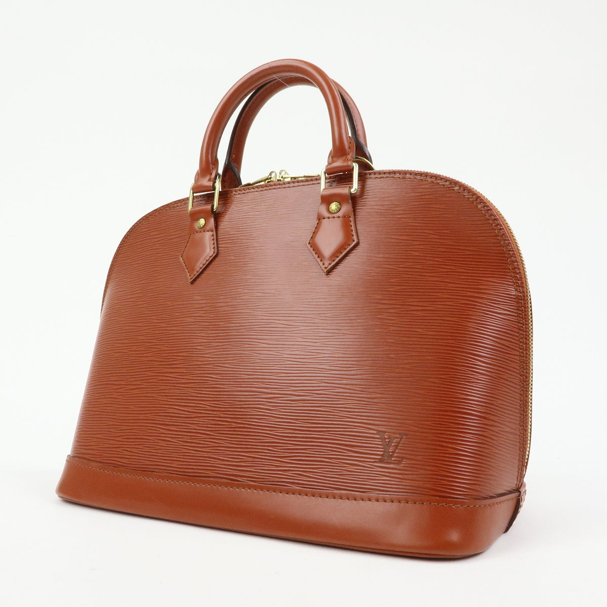 Louis Vuitton Alma Epi Leather, Brown, Leather, Handbag