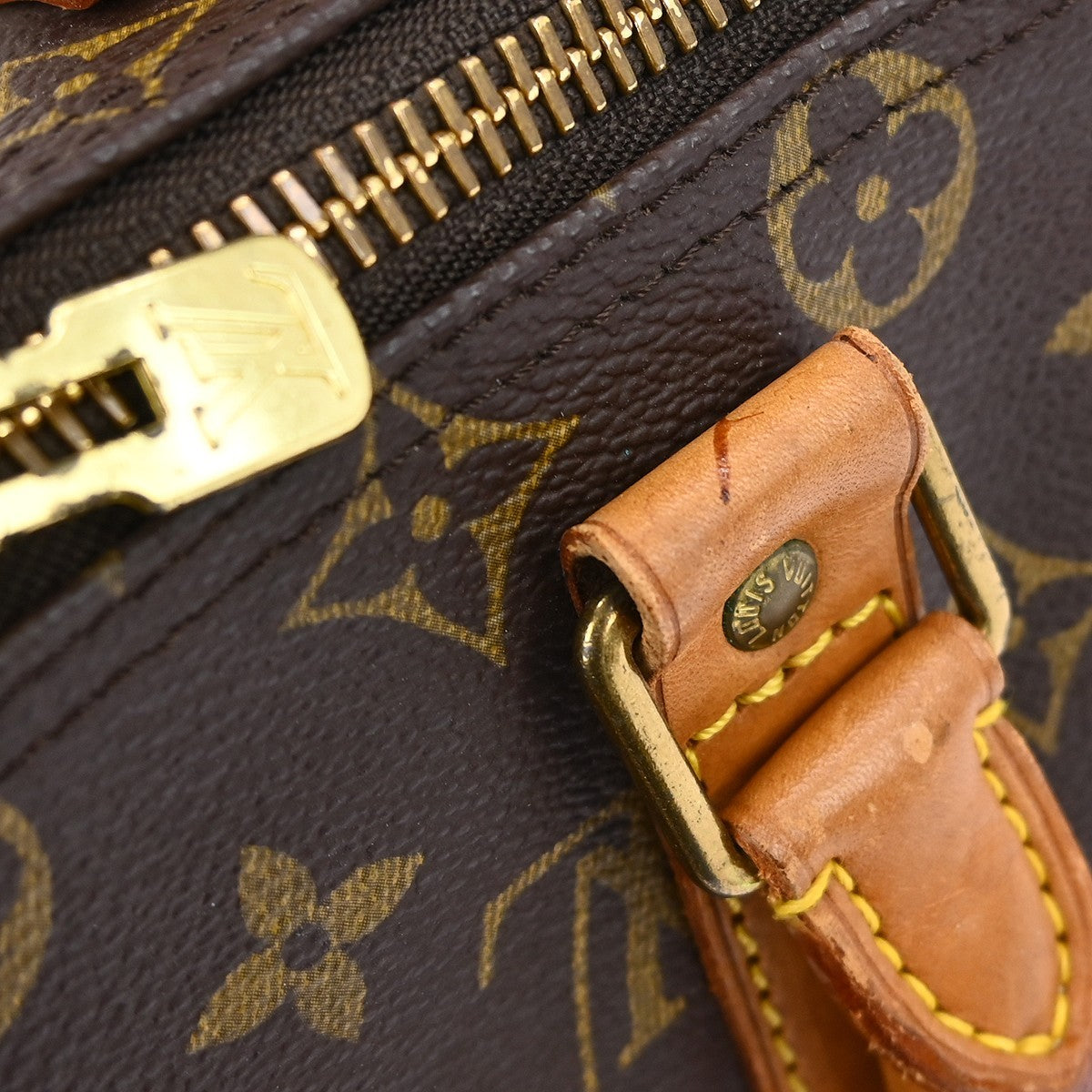 Louis Vuitton Keepall Bandoulière Monogram, Brown, Canvas, Travel Bag