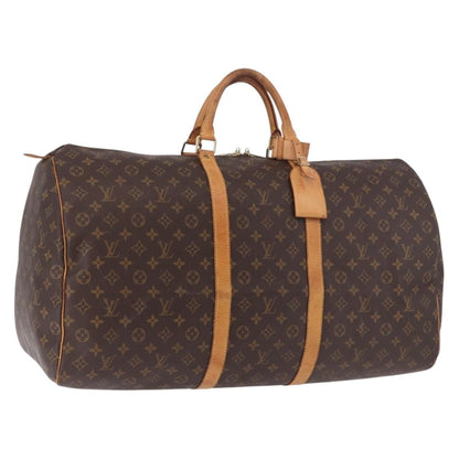 Louis Vuitton Keepall Monogram, Brown, Canvas, Travel Bag