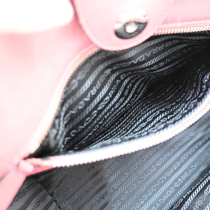 Prada Double Zip Lux Convertible Saffiano Leather, Pink, Leather, Tote Bag