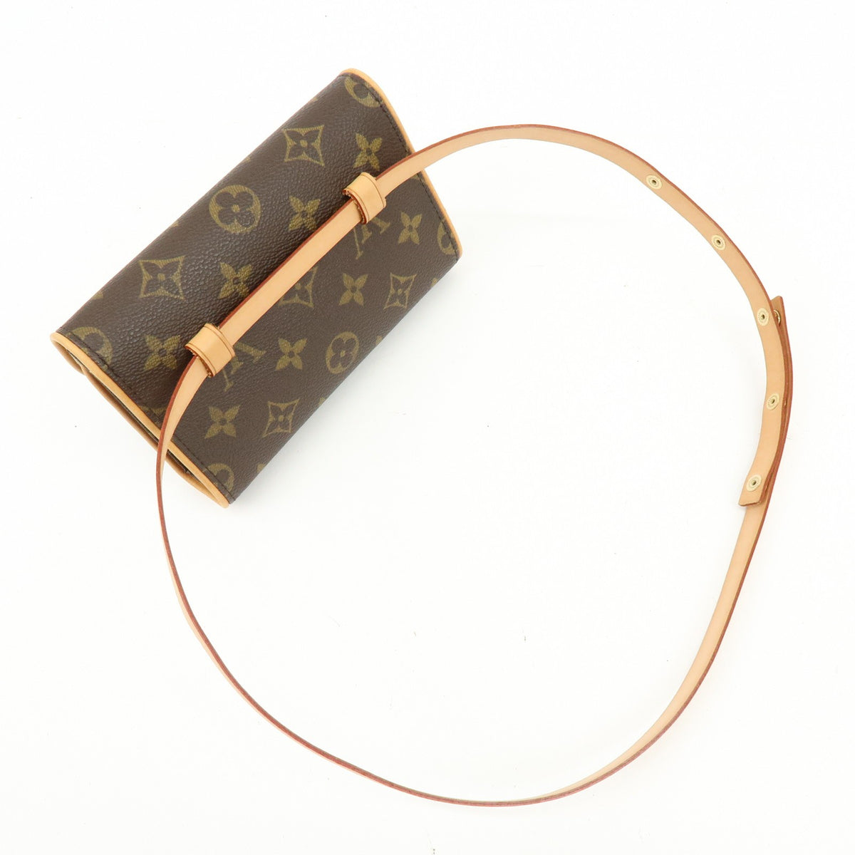 Louis Vuitton Florentine Waist Monogram Canvas, Brown, Canvas, Handbag
