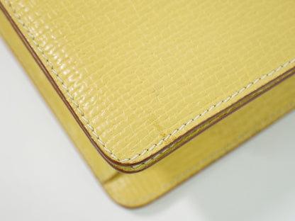 Loewe Barcelona Top Handle Leather, Yellow, Leather, Tote Bag