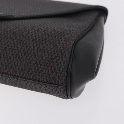 Saint Laurent Vintage Clutch Canvas, Gray, Canvas, Clutch