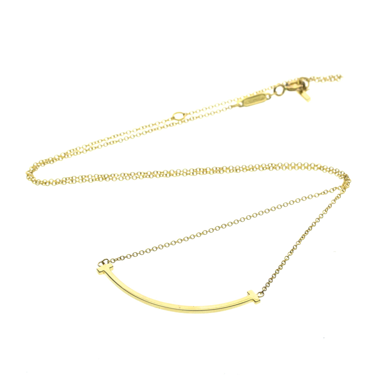 Tiffany & Co. T Smile Pendant 18K Yellow Gold, Gold, Yellow Gold, Necklace