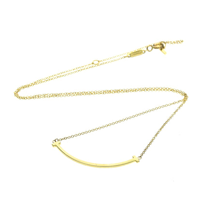 Tiffany & Co. T Smile Pendant 18K Yellow Gold, Gold, Yellow Gold, Necklace