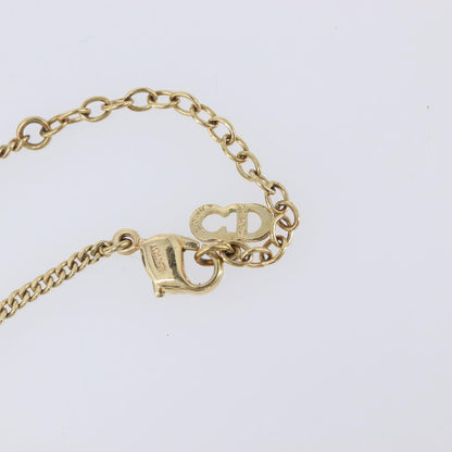 Christian Dior Vintage Logo Pendant Metal, Gold, Metal, Necklace