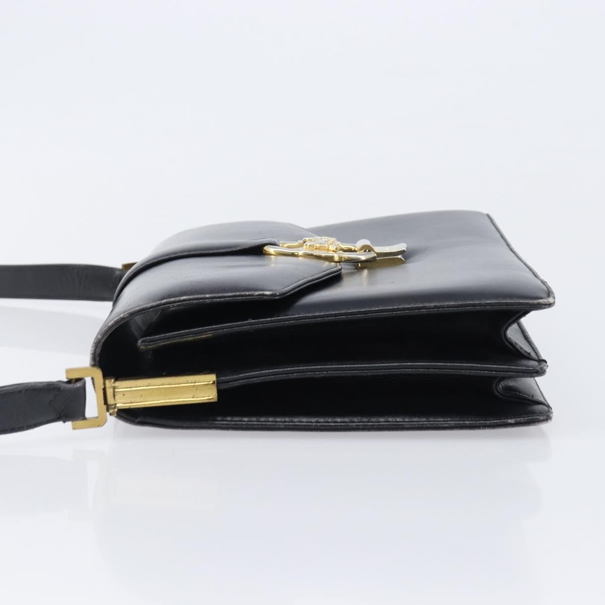 Celine Horse Carriage Leather, Black, Leather, Shoulder Bag